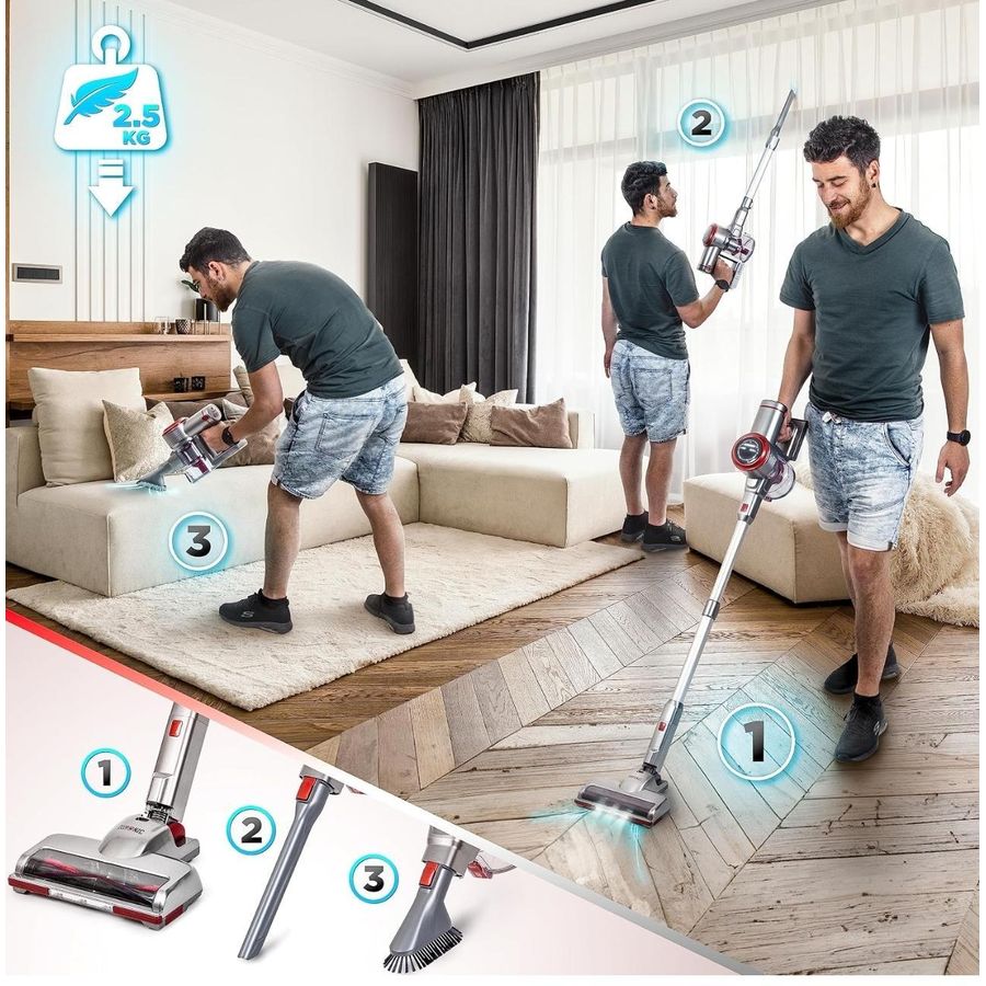 Aspirateur balai sans fil Duronic VC24 220 W – batterie lithium — photo 2