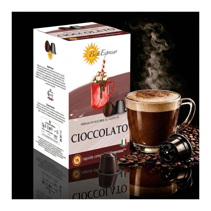 Best Espresso Chocolat chaud – 16 capsules compatibles Nespresso® — photo 2