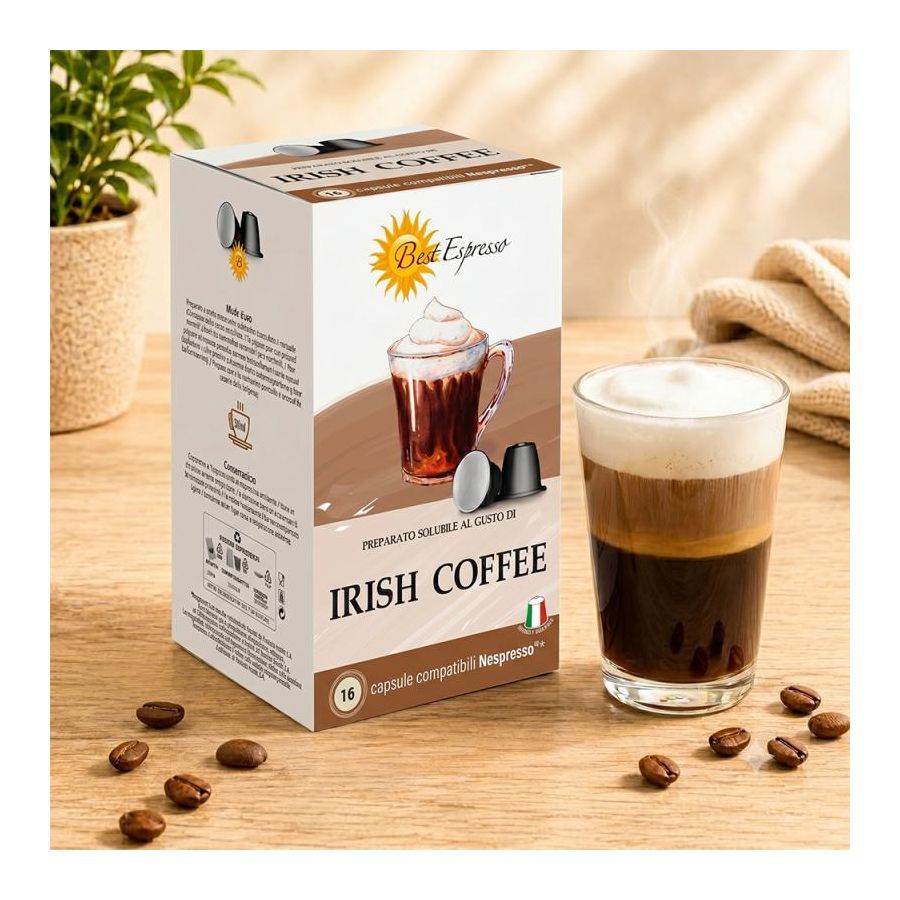 Best Espresso Irish Coffee – 16 capsules compatibles Nespresso®
