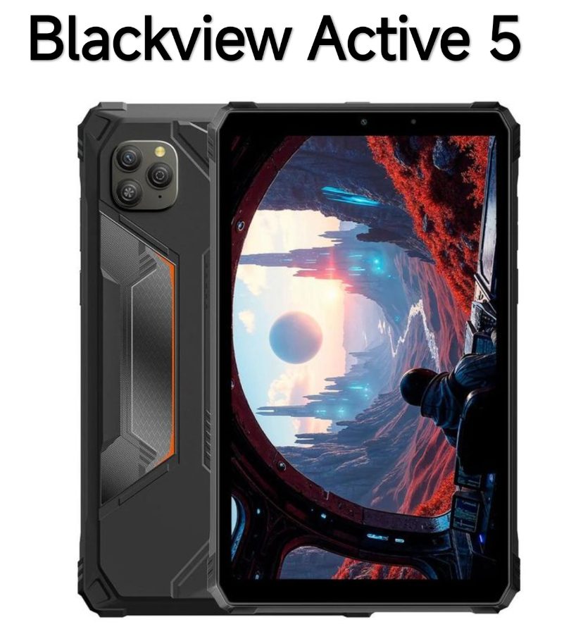 Blackview Active 5 - Tablette Android Robuste 8,68 pouces 8+16 Go Ram / 128Go - 6600mah 4G