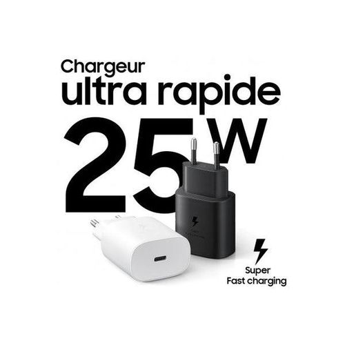Boitier de Charge original Type C- 25 W blanc sans câble