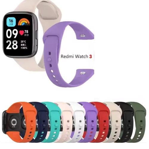 Bracelet de Rechange en Silicone pour Redmi watch 3 blanc Vert — photo 2