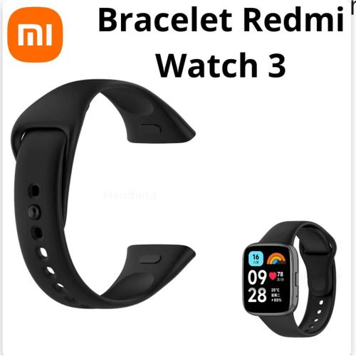Bracelet de Rechange en Silicone pour Redmi watch 3 blanc bleu