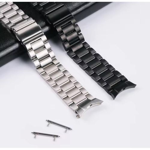 Bracelet métallique en acier inoxydable Compatible Samsung Galaxy Watch 3,4,5,6,7 gris — photo 2