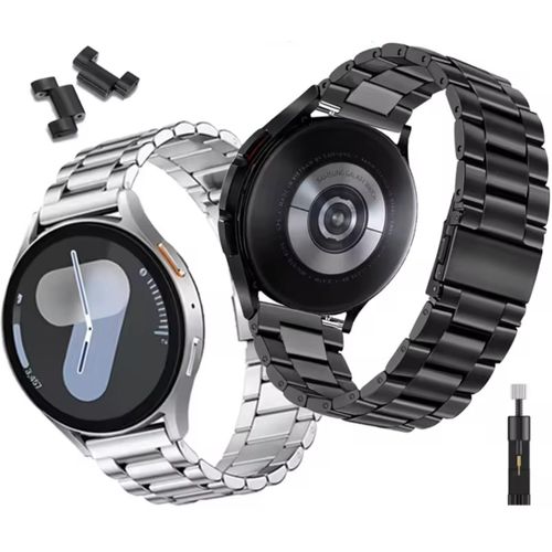 Bracelet métallique en acier inoxydable Compatible Samsung Galaxy Watch 3,4,5,6,7 gris