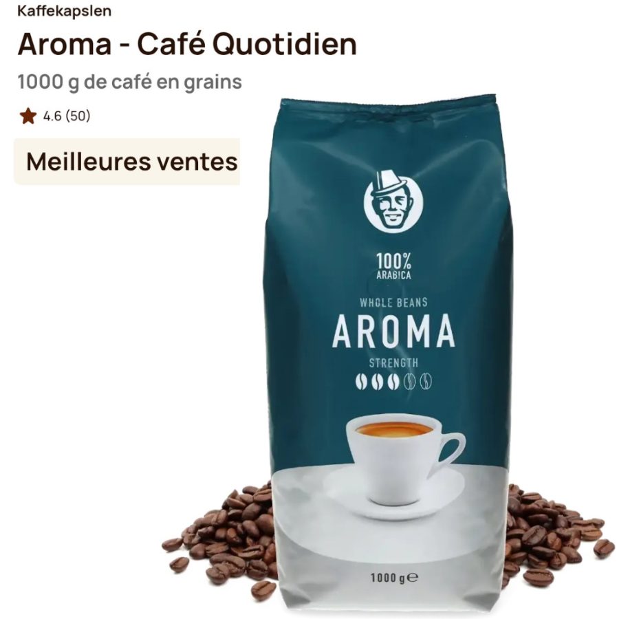 Cafés en grains > Kaffekapslen Aroma - Café quotidien - 1kg