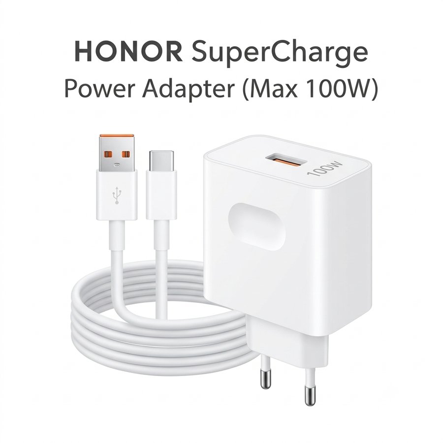 Chargeur Honor SuperCharge 100W GaN Slim + câble USB-C