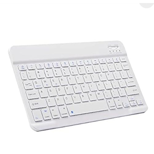 Clavier Bluetooth universelle ultra-fin 10 pouces, blanc