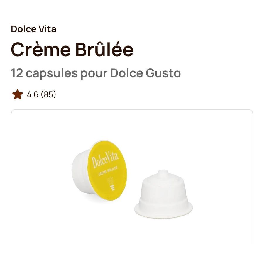 Dolce Vita Crème Brûlée – 12 capsules pour Dolce Gusto — photo 3