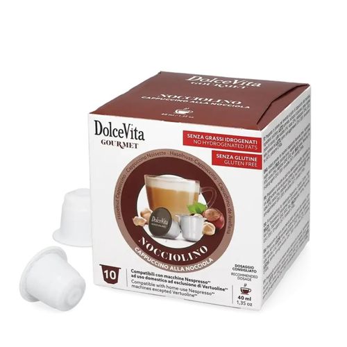 Dolce Vita Nocciolino - Cappuccino Noisette 10 capsules pour Nespresso® — photo 2