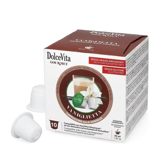 Dolce Vita Vaniglietta - Cappuccino à la vanille 10 capsules pour Nespresso — photo 2