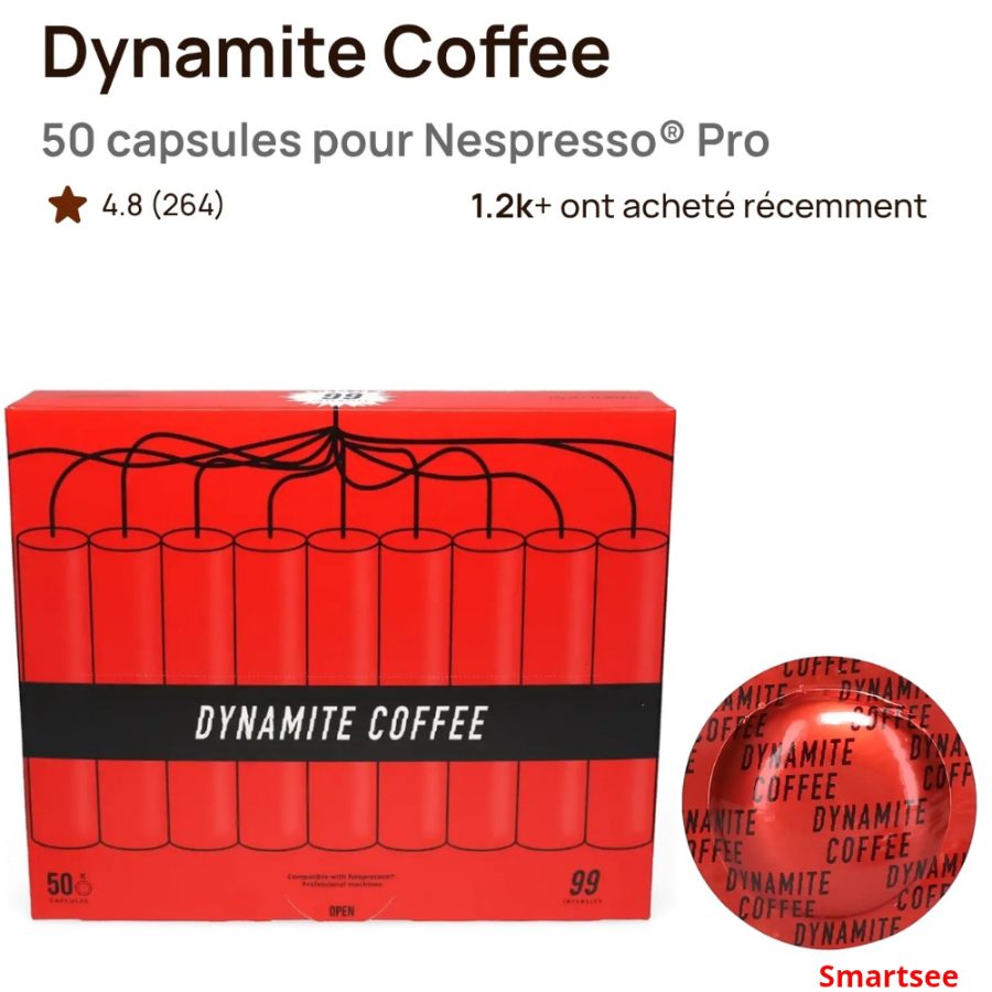 Dynamite Coffee 50 capsules pour Nespresso® Pro (Intensité 99) — photo 2