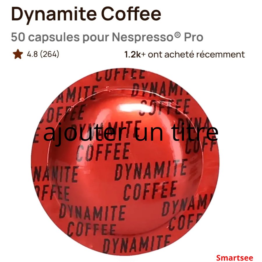Dynamite Coffee 50 capsules pour Nespresso® Pro (Intensité 99) — photo 3