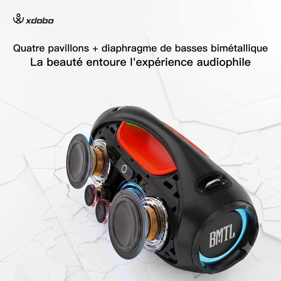 Enceinte portable Xdobo BOOM 100 W – basses profondes, étanche IPX6 — photo 2