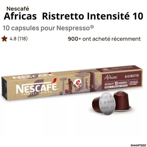 Espresso Nescafé Origins Africas Ristretto (intensité 10) 30 capsules pour Nespresso — photo 2