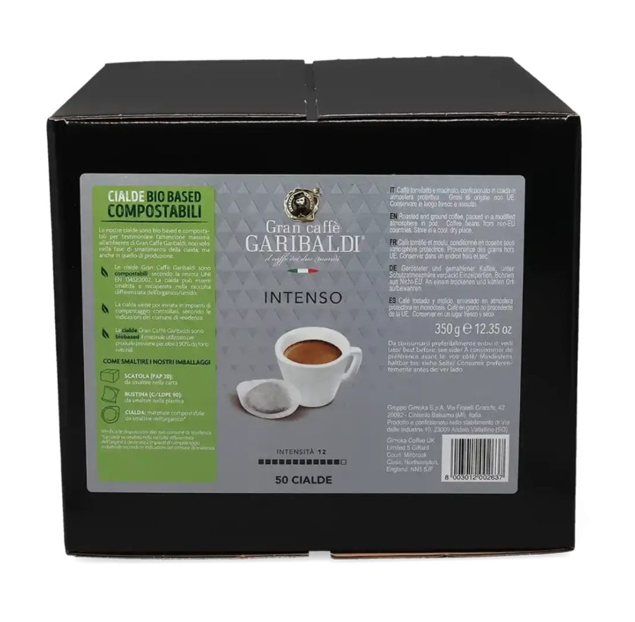 Garibaldi Intenso 50 dosettes E.S.E ( Intensité 12)