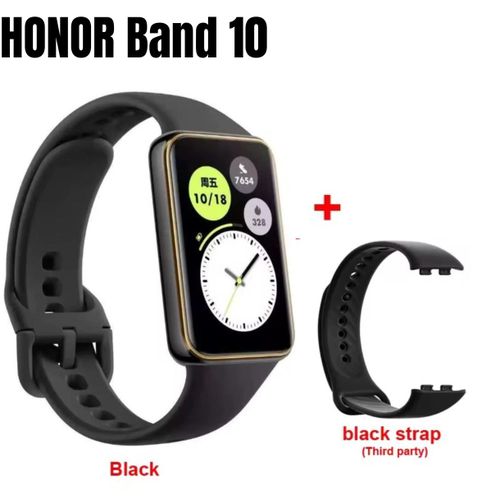 Honor Montre Connecté Band 10 avec 1 bracelet offert Noir