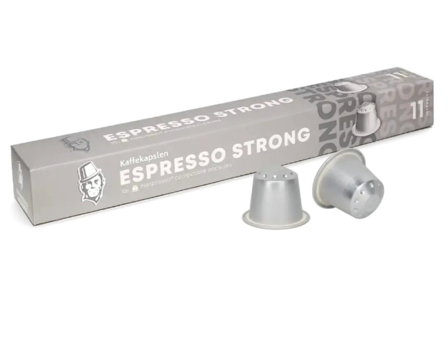 Kaffekapslen Espresso Strong 10 capsules pour Nespresso