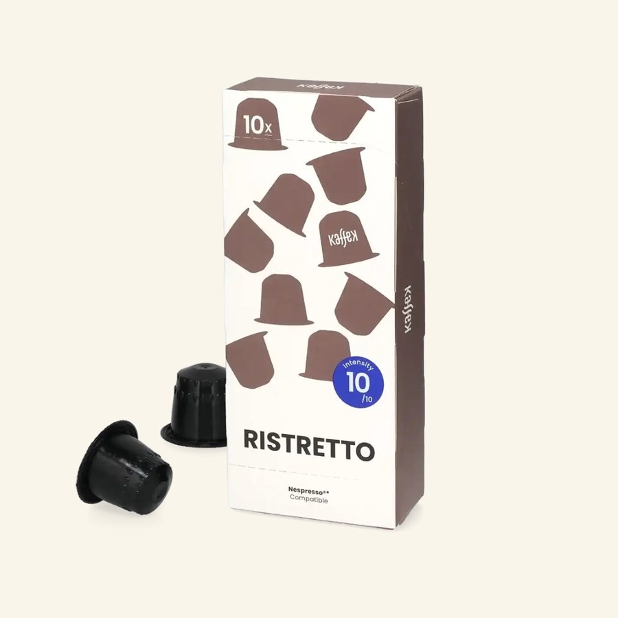 Kaffex Ristretto – 10 capsules compatibles Nespresso (intensité 10)