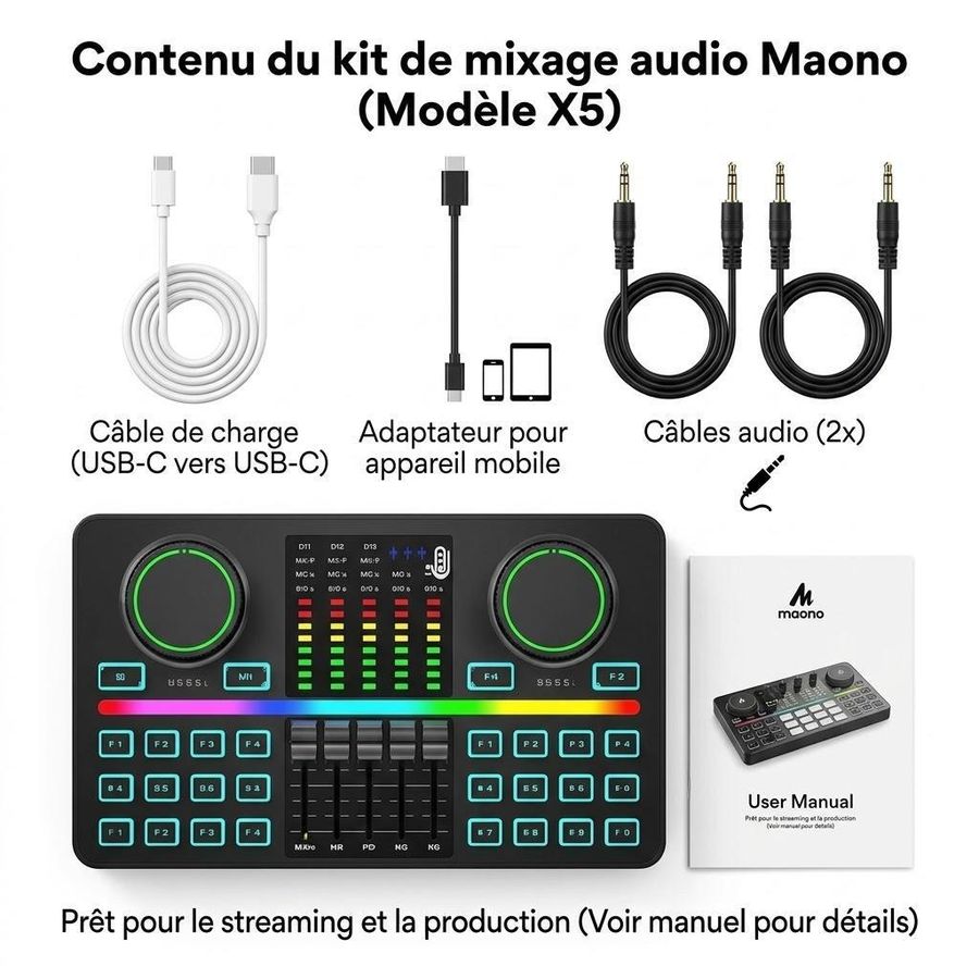 Kit de mixage audio Maono X5 — photo 2