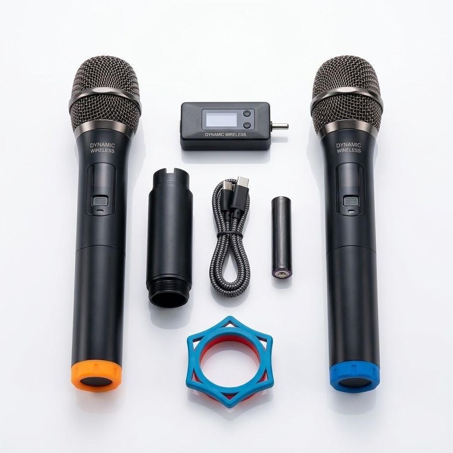 Kit duo microphones sans fil rechargeables UHF — photo 3