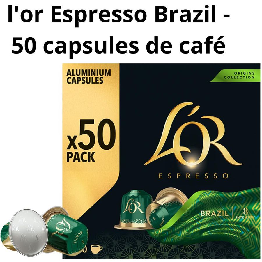 L’OR Brazil – 50 capsules pour Nespresso (intensité 8) — photo 2