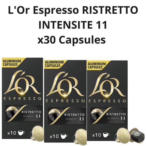 L'Or Espresso RISTRETTO INTENSITE 11 (Lots De 30Capsules)