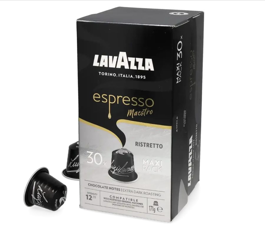 Lavazza Espresso Maestro Ristretto 30 capsules pour Nespresso (Intensité 12)