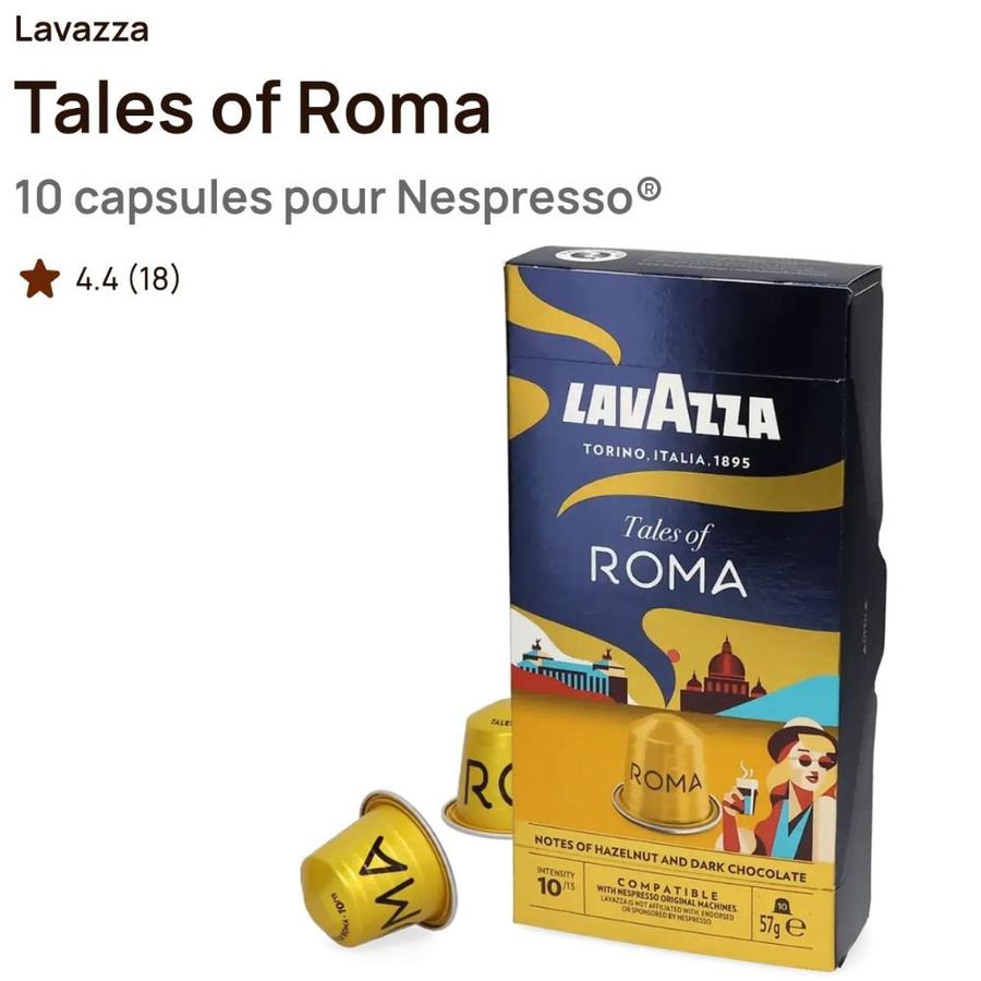 Lavazza Tales of Roma – 10 capsules pour Nespresso® (intensité 10/13) — photo 2