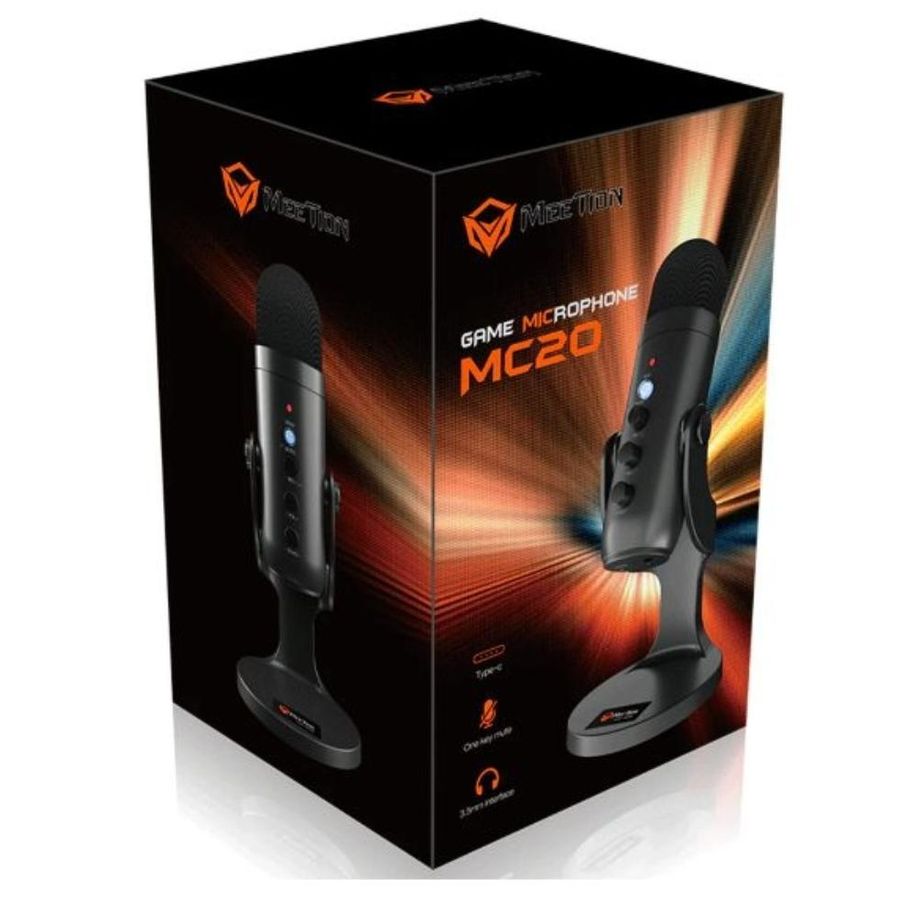 Microphone gamer Meetion MC20 USB-C – jeu, conférence et streaming — photo 3