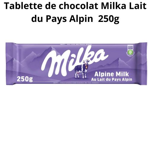Milka Tablette de chocolat au lait du pays alpin 250g