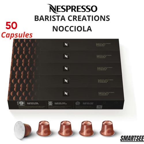 Nespresso BARISTA CREATIONS NOCCIOLA ( Lots De 50 CAPSULES) Maron Noir