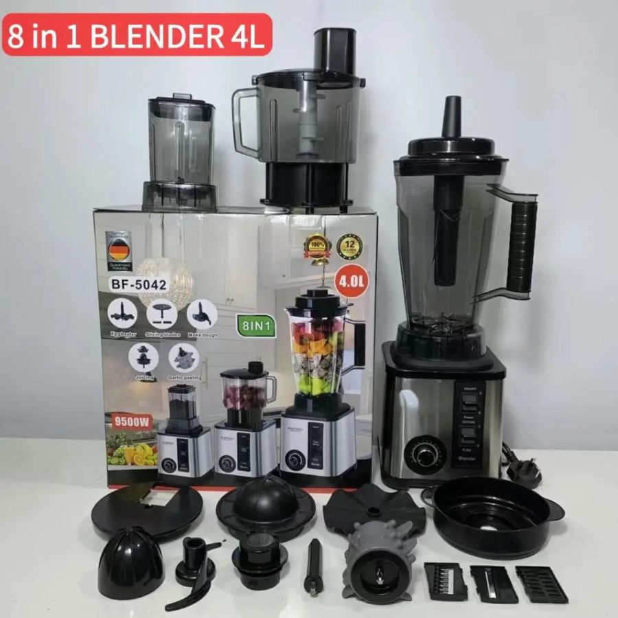 Robot Mixeur Broyeur  professionnel  4L 8en1 de haute qualité