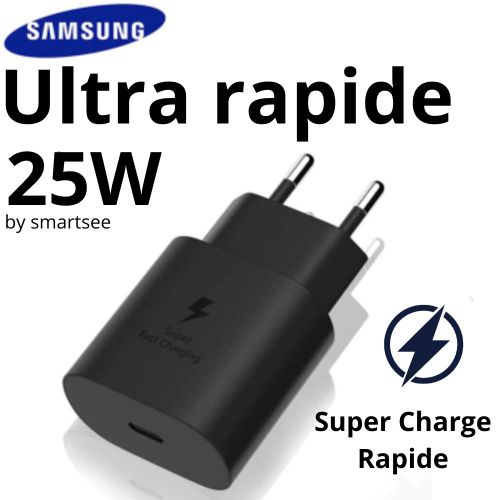 Samsung Boitier de Charge original Type C- 25 W sans câble